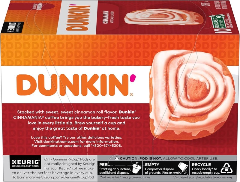 Dunkin' Cinnamania Flavored Coffee K-Cup Pods - Image 4